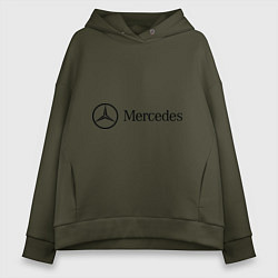 Женское худи оверсайз Mercedes Logo