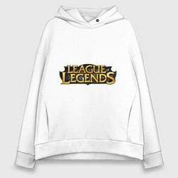 Толстовка оверсайз женская League of legends, цвет: белый