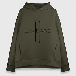 Женское худи оверсайз Lineage logo