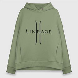 Женское худи оверсайз Lineage logo