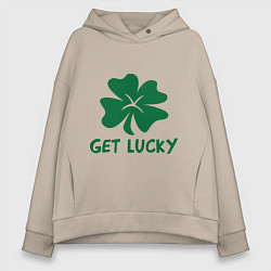 Женское худи оверсайз Get lucky