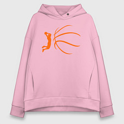 Женское худи оверсайз Баскетбол - это моя жизнь