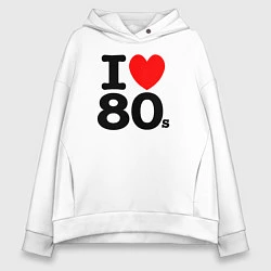 Женское худи оверсайз I Love 80s