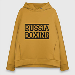 Женское худи оверсайз Russia boxing