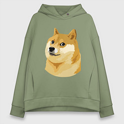 Женское худи оверсайз Doge