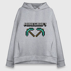 Толстовка оверсайз женская Minecraft Hero, цвет: меланж