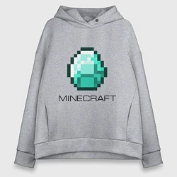 Женское худи оверсайз Minecraft Diamond