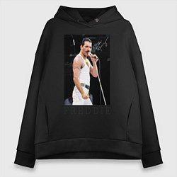 Женское худи оверсайз Queen: Freddie