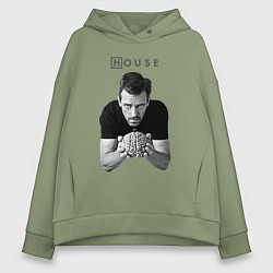 Женское худи оверсайз House Brain