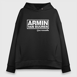 Толстовка оверсайз женская Armin van Buuren, цвет: черный