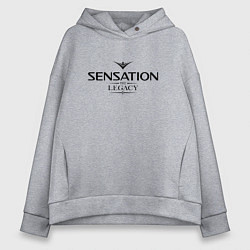 Толстовка оверсайз женская Sensation: The Legacy, цвет: меланж