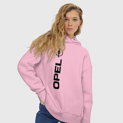 Толстовка оверсайз женская OPEL, цвет: светло-розовый — фото 2