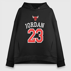 Толстовка оверсайз женская Jordan 23, цвет: черный