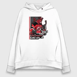 Женское худи оверсайз New Jersey Devils