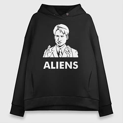 Женское худи оверсайз Mulder Aliens