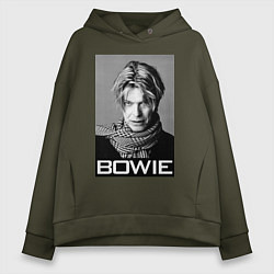 Толстовка оверсайз женская Bowie Legend, цвет: хаки