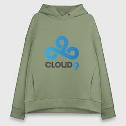 Толстовка оверсайз женская Cloud9, цвет: авокадо