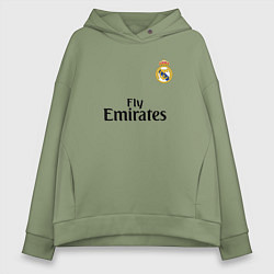 Женское худи оверсайз Real Madrid: Fly Emirates