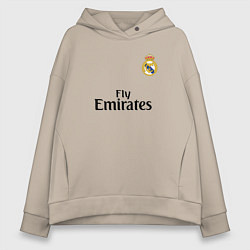 Женское худи оверсайз Real Madrid: Fly Emirates