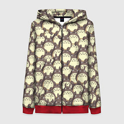 Женская толстовка на молнии Тоторо