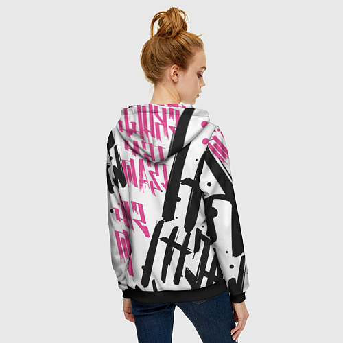 Женская толстовка на молнии Kai Wachi / 3D-Черный – фото 4