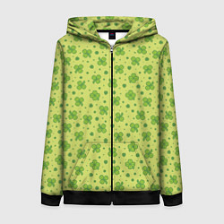 Женская толстовка на молнии Клевер