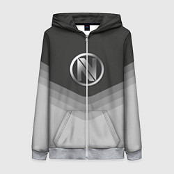 Толстовка на молнии женская EnVyUs Uniform, цвет: 3D-меланж