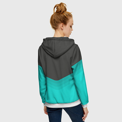 Женская толстовка на молнии Immortals Uniform / 3D-Белый – фото 4