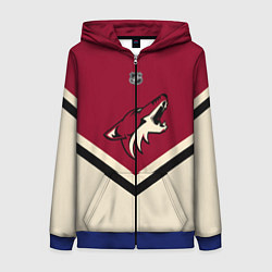 Толстовка на молнии женская NHL: Arizona Coyotes, цвет: 3D-синий