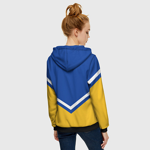 Женская толстовка на молнии NHL: St. Louis Blues / 3D-Черный – фото 4