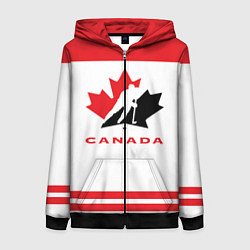 Женская толстовка на молнии Canada Team