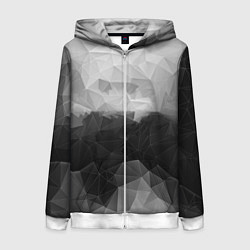Женская толстовка на молнии Polygon gray
