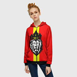 Толстовка на молнии женская One Lion King, цвет: 3D-черный — фото 2
