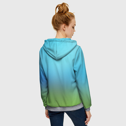 Женская толстовка на молнии Z-Link / 3D-Меланж – фото 4