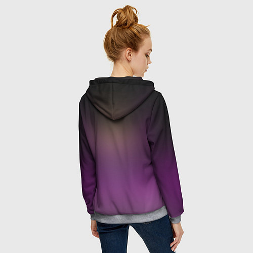Женская толстовка на молнии Digital Race / 3D-Меланж – фото 4