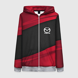 Толстовка на молнии женская Mazda: Red Sport, цвет: 3D-меланж