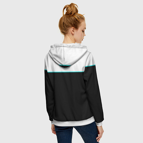 Женская толстовка на молнии Detroit: AX400 / 3D-Белый – фото 4
