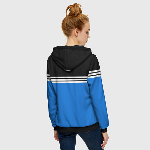 Женская толстовка на молнии Wrestling: Sport Line / 3D-Черный – фото 4