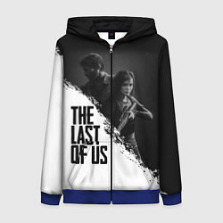 Толстовка на молнии женская The Last of Us: White & Black, цвет: 3D-синий