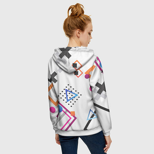 Женская толстовка на молнии Play Hard / 3D-Белый – фото 4