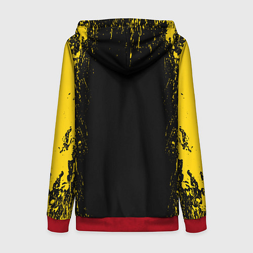 Женская толстовка на молнии 21 Pilots: Yellow & Black / 3D-Красный – фото 2