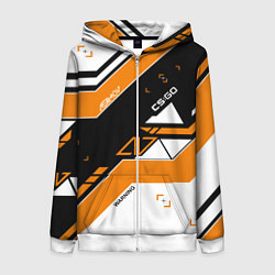 Женская толстовка на молнии CS:GO Asiimov Inverted