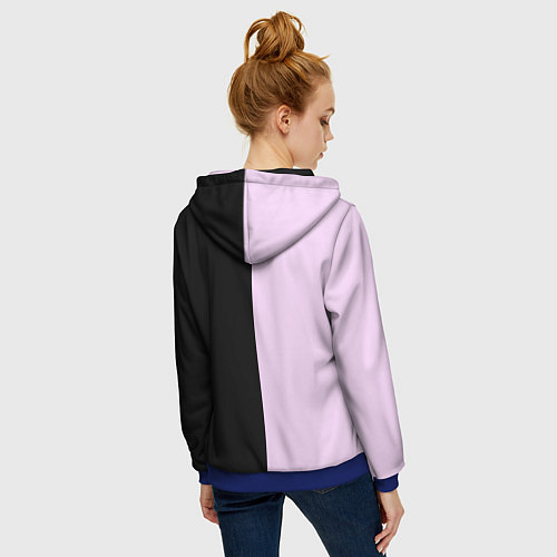 Женская толстовка на молнии BTS Jimin / 3D-Синий – фото 4