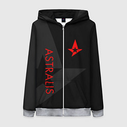 Толстовка на молнии женская Astralis: Dark Style, цвет: 3D-меланж