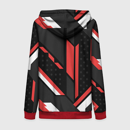 Женская толстовка на молнии Apex Cyrex / 3D-Красный – фото 2