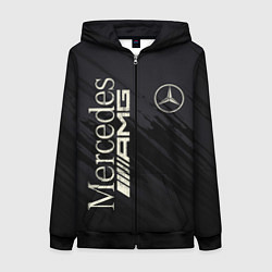 Женская толстовка на молнии Mercedes AMG: Black Edition