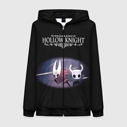 Толстовка на молнии женская Hollow Knight, цвет: 3D-черный