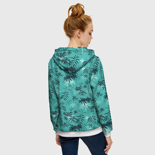 Женская толстовка на молнии Tommy Vercetti / 3D-Белый – фото 4