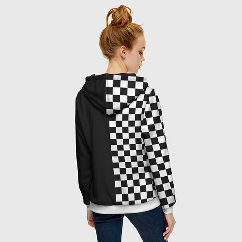 Женская толстовка на молнии Король и Шут / 3D-Белый – фото 4