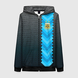Толстовка на молнии женская Аргентина форма, цвет: 3D-черный